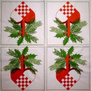214 Heart / Hearts - 4-ply - Paper Design - Handkerchief